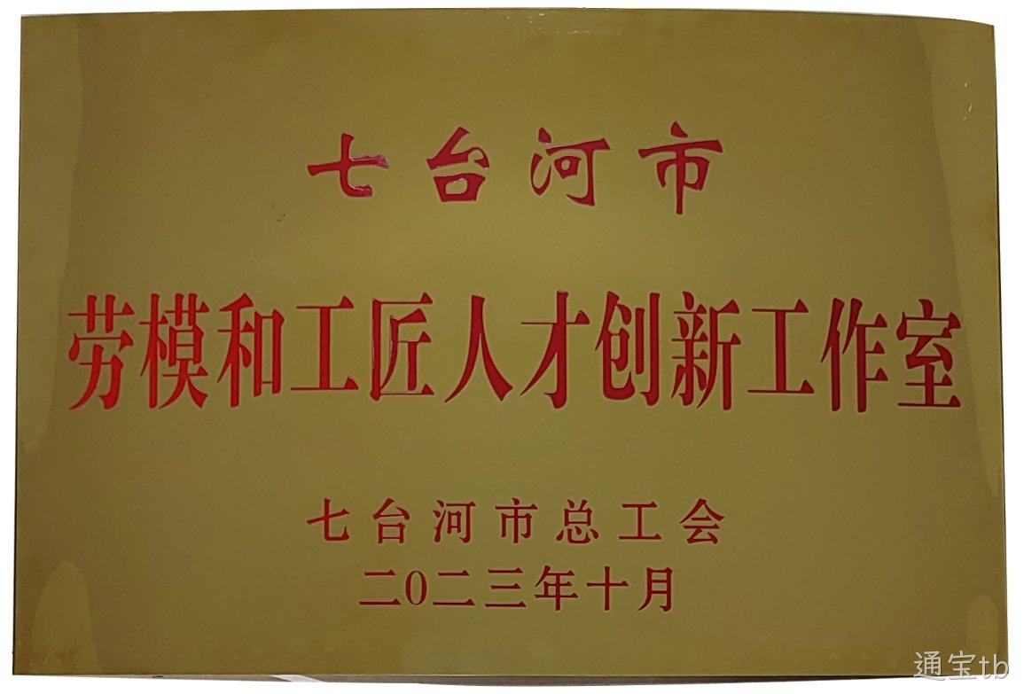 通宝tb创新工作室喜获“七台河市劳模和工匠人才创新工作室”荣誉称号(图1) 通宝tb创新工作室喜获“七台河市劳模和工匠人才创新工作室”荣誉称号(图1)
